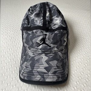 Jordan Black and Gray Camo Hat Cap One size